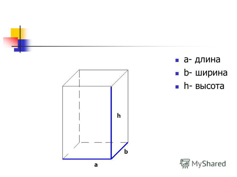 Длина ширина высота как обозначается на чертеже