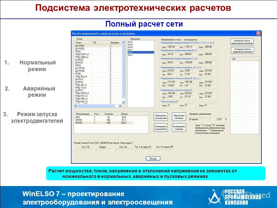 Калькулятор напряжения