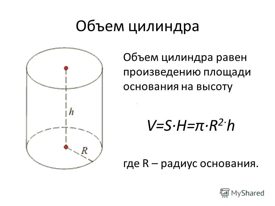 Объем цилиндра равен формула. Формула вычисления объема цилиндра в литрах. Объем цилиндра формула диаметр. М3 цилиндра формула. Формула цилиндра объем 1/4.