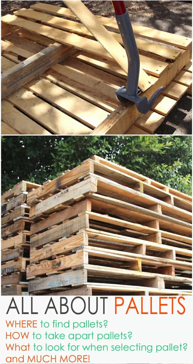 A detailed guide on where to find pallets and how to work with pallet wood. 