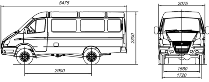 Габаритные размеры газель бизнес
