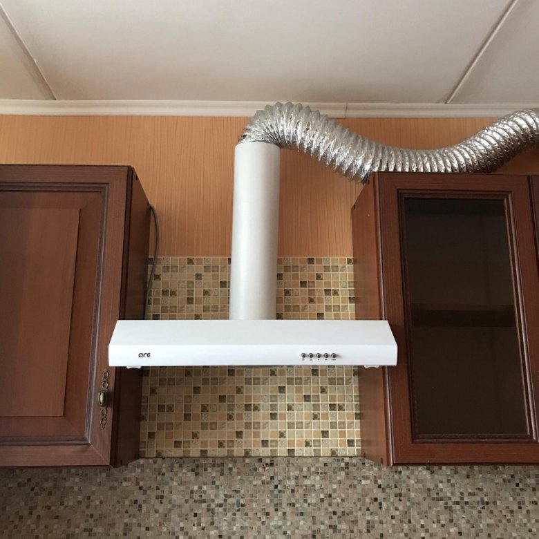 Вентиляционная труба для вытяжки на кухне под натяжной потолок