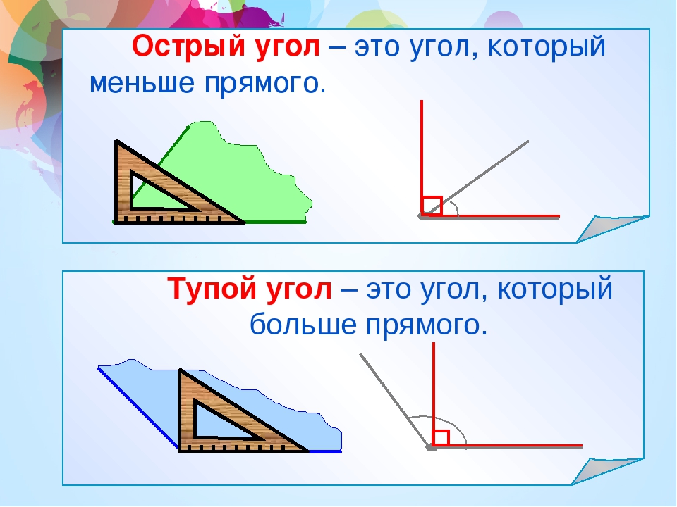 Углы картинки 2 класс