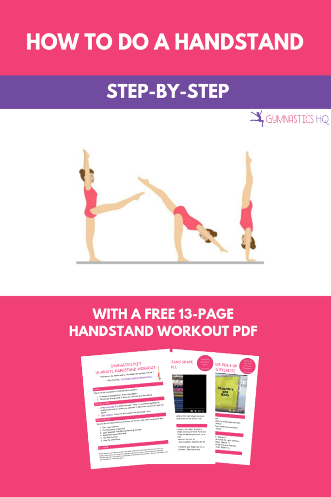 Learn how to do a handstand and get a free handstand workout guide