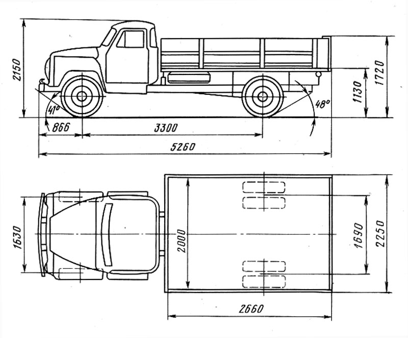 Длина газа. Габариты кузова ГАЗ 53. Габариты кузова ГАЗ 53 бортовой. ГАЗ 3309 габариты кузова. Габариты кузова ГАЗ 53 самосвал.