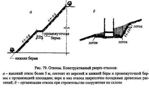 Берма на рисунке