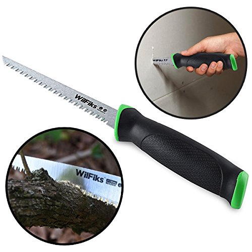 WilFiks Razor Sharp 6.5” Pro Jab Saw, Drywall Hand Saw, Perfect For Sawing, Trimming, Gardening, Pruning & Cutting...