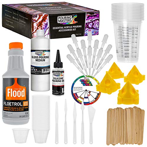 U.S. Art Supply - Pouring Supply Paint Medium Deluxe Kit