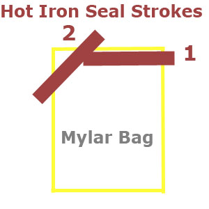 seal-mylar-bag-with-two-seams-using-hot-iron