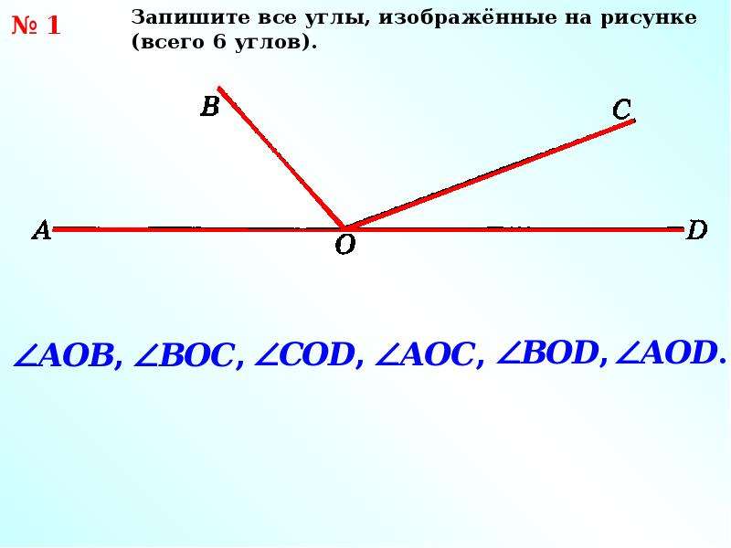 Развернутый угол рисунок