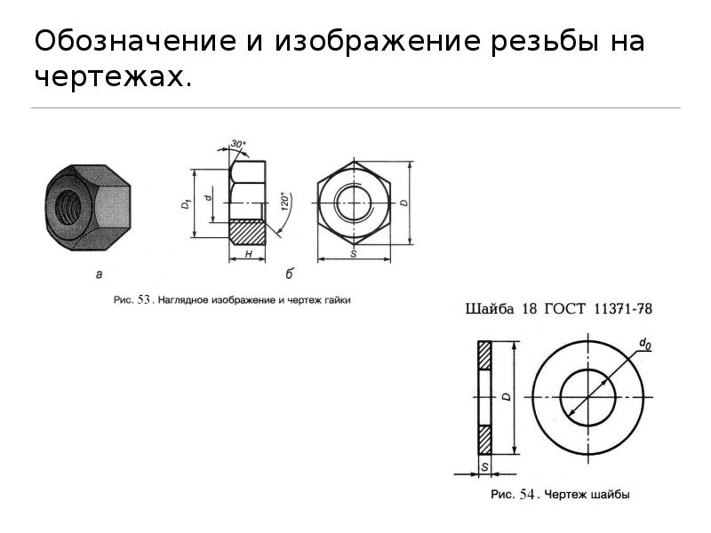 Указание толщины на чертеже