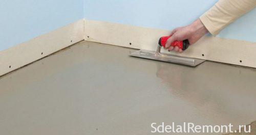 cement self-leveling floor