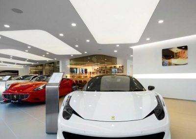 Stretch Ceilings Ltd Car Showroom Lighting
