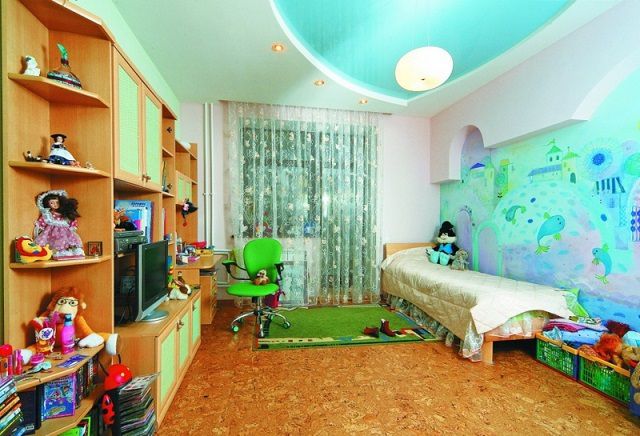 Детскую комнату хочется сделать яркой и жизнерадостной. Однако, во всем нужна мера