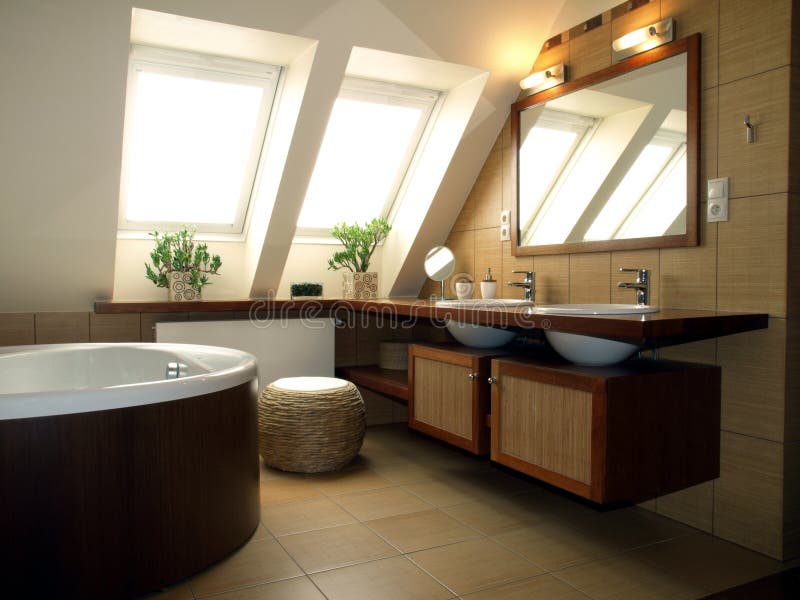 Luxurious bathroom royalty free stock photography