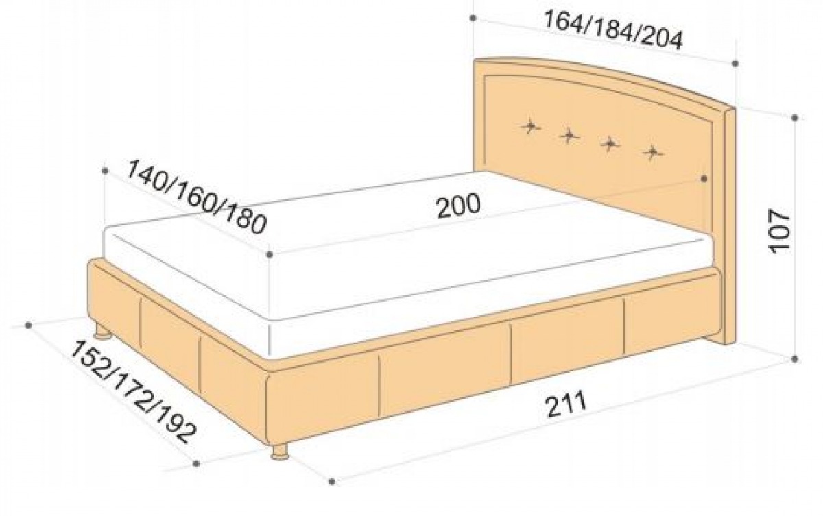 Размеры подиума для кровати