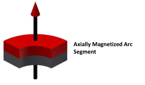 Axially Magnetized Arc Segment