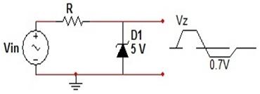 zener diode as voltage clamper