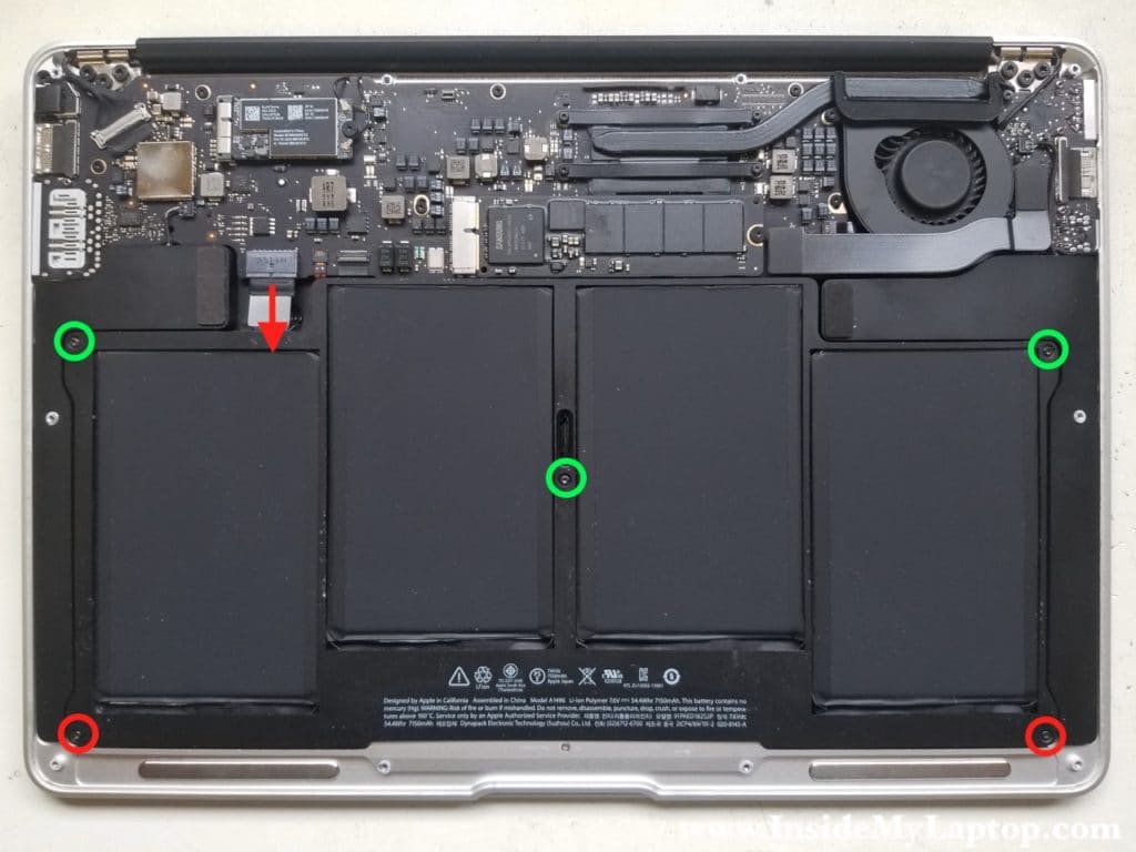Remove MacBook Air battery