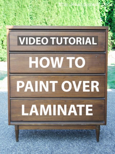 How to Paint Over Laminate and Plastic Video Tutorial
