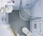 Душевые кабины в интерьере маленькой ванной комнаты